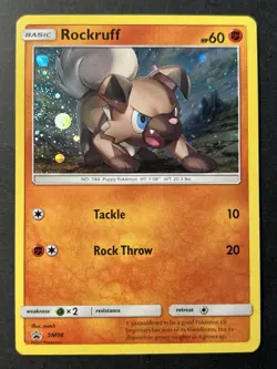 Rockruff SM06 - Holo - Sun & Moon Promo -Pokemon Card Near Mint - Image 1
