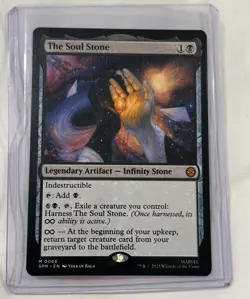 The Soul Stone Normal (Non-Foil) NM- Marvel's Spider-Man Magic te Gathering MTG - Image 1