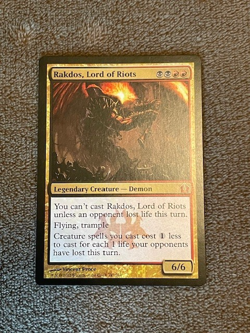 MTG Single NM RAKDOS LORD OF RIOTS Return to Ravnica - Image 1