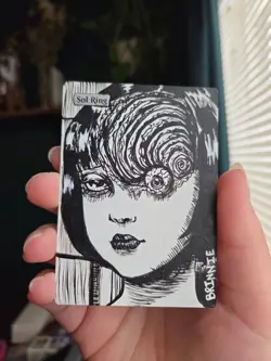 MTG Hand Painted Alter Uzumaki Junji Sol Ring by BrinnieMakes Magic the Gatherin - Image 2