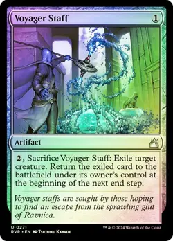 MTG - Voyager Staff - Ravnica Remastered - Foil - Magic the Gathering - Image 1
