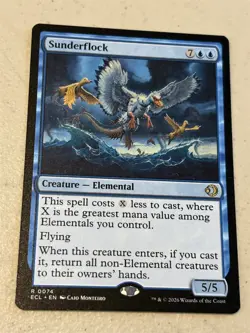 mtg Sunderflock, rare elemental, Lorwyn Eclipsed, unplayed - Image 1
