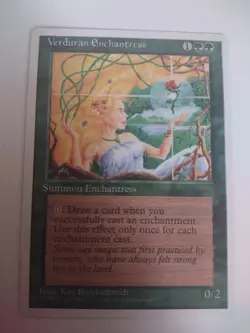 MTG Verduran Enchantress Fifth Edition 337 Regular Rare NM - Image 1