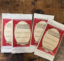 Magic The Gathering “Fallen Empires” 4 Packs *FACTORY SEALED* box fresh - Image 1
