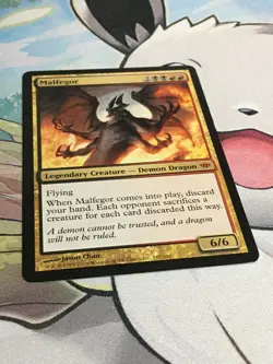 C5162 MAGIC GATHERING MTG CONFLUX MALFEGOR #117 MYTHIC MP - Image 2