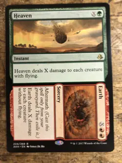MTG Amonkhet Heaven Earth 224/269 Regular Rare Magic The Gathering - Image 1