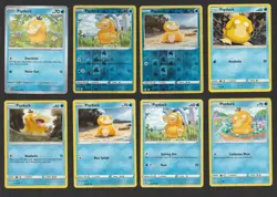 Psyduck Pokemon Card Collection Set of 8 English Cards With Reverse Holos - Image 1