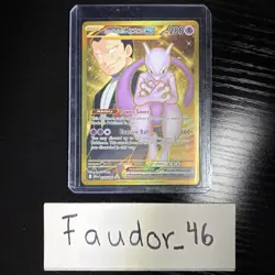 Pokemon TCG Team Rockets Mewtwo EX Special Illustration Destined Rivals - Image 1