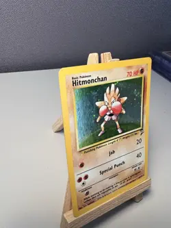Pokemon TCG Hitmonchan Base Set 2 Holo Unlimited Rare Card 8/130 HP - Image 4