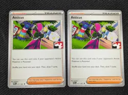 2x Pokemon Atticus Prize Pack Series PAF 077/091 - Image 1