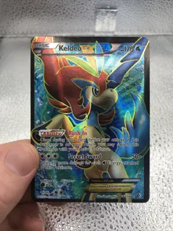 Keldeo EX Full Art Boundaries Crossed 142/149 Holo LP English Pokemon - Image 1
