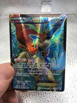 Keldeo EX Full Art Boundaries Crossed 142/149 Holo LP English Pokemon - Image 2
