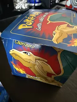 SEALED Pokemon 1999 Burger King 23k gold plated card #06 Charizard Blue Box. - Image 2