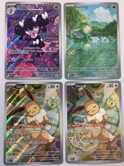 Pokemon card lot Eevee Deerling Gothorita package Black Star Promo foil holo - Image 1