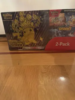 Pokemon Surging Sparks ETB & Booster Bundle Costco 2-pack. Factory Sealed - Image 3