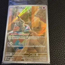 Pokemon SV Black Star Promos SVP EN Mimikyu Full Art #075 Sealed NM - Image 2