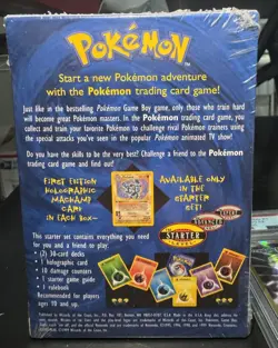 GUARANTEED SHADOWLESS Pokemon Base Set 2 Player Starter Deck HEAT SEAL - Image 3