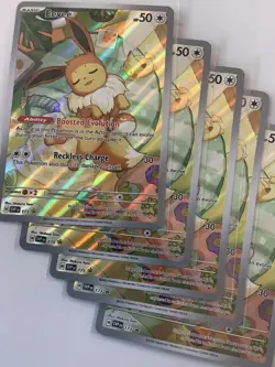 (5 Cards) Pokemon Eevee 173 Black Star Promo Scarlet & Violet Holo - Image 1