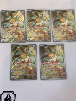 (5 Cards) Pokemon Eevee 173 Black Star Promo Scarlet & Violet Holo - Image 2