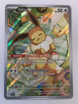(5 Cards) Pokemon Eevee 173 Black Star Promo Scarlet & Violet Holo - Image 4