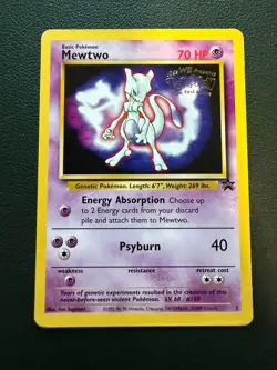 Pokemon Mewtwo Stamped Kids WB Presents The First Movie Promo 03/53 Regular - Image 1