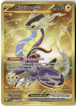 Miraidon ex, Pokemon SV01: Scarlet & Violet Base Set Hyper Rare, 253/198 NM - Image 1