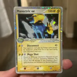 Manectric ex 101/107 EX Deoxys Ultra Rare Holo Pokemon Card TCG PLAYED - Image 1