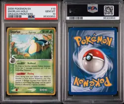 Pokemon Snorlax EX Dragon Frontiers Holo Rare #10 PSA 10 Gem Mint - Image 3