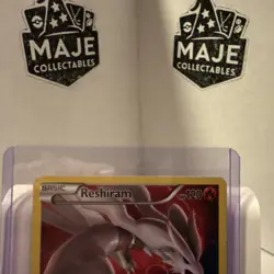 Pokemon TCG Reshiram XY Black Star Promos XY74 Full Art Holo Promo Card MP - Image 4