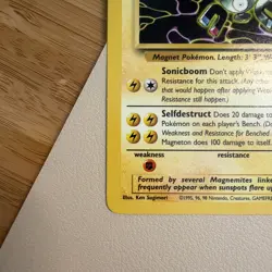 Pokemon TCG Magneton Fossil Card 26/62 Unlimited Non-Holo Rare, LP+ - Image 2