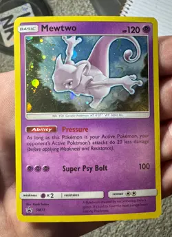 Pokemon TCG Mewtwo SM77 Black Star Promo Holo Card 2017 MINT - Image 1