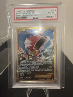 Pokemon Gyarados EX TCG Full Art Holo, Secret Rare, XY Breakpoint 123/122 PSA 8 - Image 1