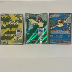 Pidgeot EX 225/197 Pidgeotto 208 Pidgey 207 Pokemon Obsidian Flames NM - Image 1