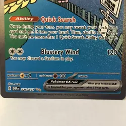 Pidgeot EX 225/197 Pidgeotto 208 Pidgey 207 Pokemon Obsidian Flames NM - Image 4