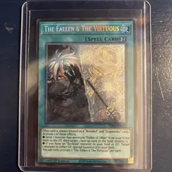 The Fallen & The Virtuous 1st Edition Secret Rare CH01-EN019 Yu-Gi-Oh! - Image 1