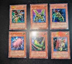 Yu-Gi-Oh! Vintage Insect Effect Lot - Insect Queen, Great Moth, Holo 1st Edition - Image 1