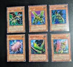Yu-Gi-Oh! Vintage Insect Effect Lot - Insect Queen, Great Moth, Holo 1st Edition - Image 2