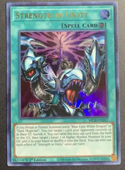 Yugioh Strength in Unity MP20-EN247 Ultra Rare 1st Ed LP - Image 1