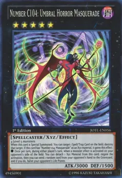 1x Number C104: Umbral Horror Masquerade | JOTL-EN056 | UR | 1st | NM | YuGiOh - Image 1