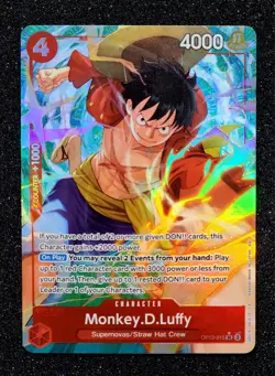 Monkey D Luffy OP12-015 Alternate Art One Piece Card Eng Legacy of the Master - Image 1
