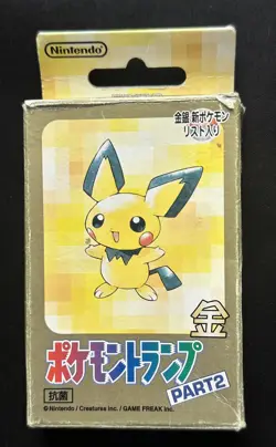 2000 Pokemon Playing Cards Part 2 Poker Deck Gold Pichu Japanese Ho-oh Lugia - Image 3