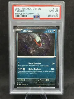 Pokemon Darkrai Cosmic Holo Card #136/197 PSA 10 GEM MT ‼LOW POPULATION‼ - Image 1