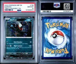 Pokemon Darkrai Cosmic Holo Card #136/197 PSA 10 GEM MT ‼LOW POPULATION‼ - Image 4