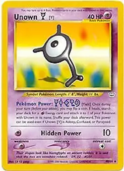 Pokemon Neo Revelation 40/64 Unown (Yield) UNLIMITED EDITION Card - Image 1