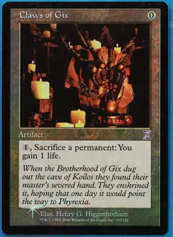 Claws of Gix FOIL Time Spiral Timeshifted PLD Special CARD (511234) ABUGames - Image 1