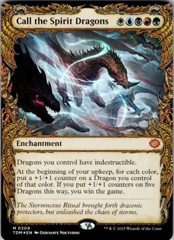 Call the Spirit Dragons (Showcase) Tarkir: Dragonstorm NM Foil - Image 1