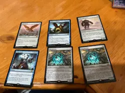6x MTG Commander rares, mythic, and foils Mixed lot MN to good condition - Image 1