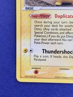 Pokemon Pikachu EX Delta Ditto Species 63/113 Non-Holo Near Mint - Image 4