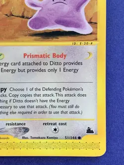 Pokemon TCG Ditto Skyridge 51/144 Non-Holo Vintage WOTC NM - Image 4