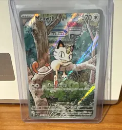 Pokemon TCG Meowth 106/094 Me02 Phantasmal Flames Illustration Rare NM/M - Image 1